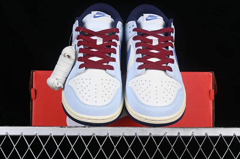 All categories Nk SB Dunk series Nk SB Dunk Low low-top sneakers K version Nk Dunk Low Retro "Sail and Polar Blue" Milan color SB low-top casual sneakers FV8113-141